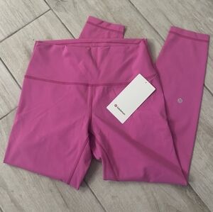 NWT 🍋 Lululemon 🍋 Wunder Train  25"  size 6 POW PINK TONE